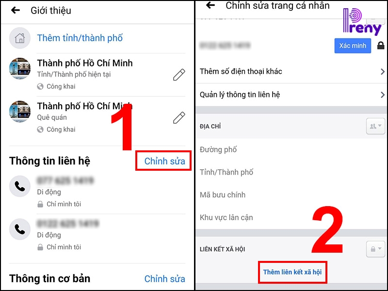 Cập nhật phần giới thiệu Facebook cá nhân