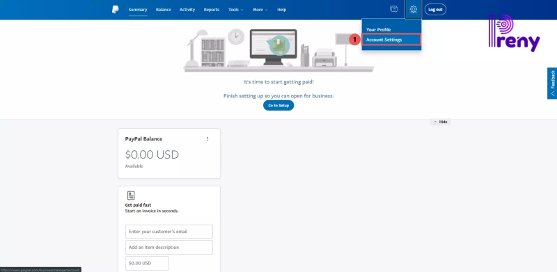 đăng ký tài khoản paypal